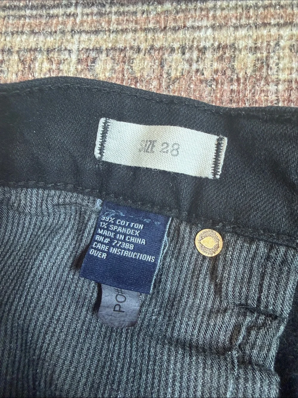 Madewell black denim